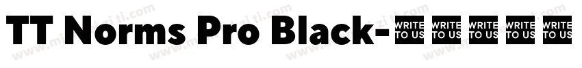 TT Norms Pro Black字体转换